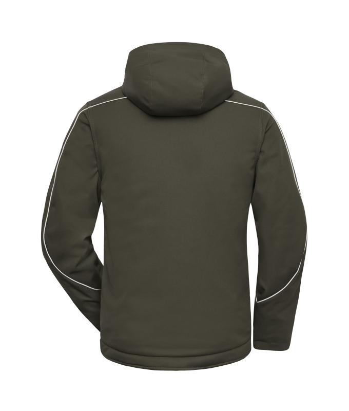 Unisex Workwear Softshell Padded Jacket - SOLID - Olive 8726