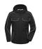 Unisex Workwear Softshell Padded Jacket - SOLID - Black 8726