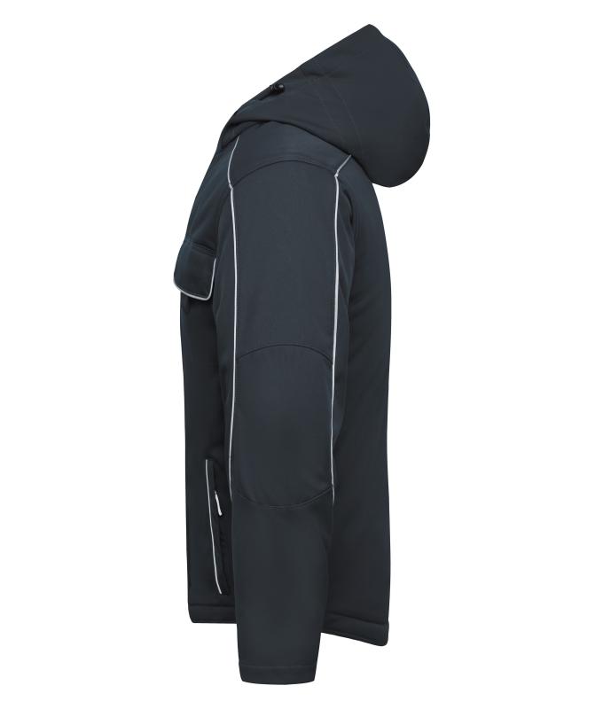 Unisex Workwear Softshell Padded Jacket - SOLID - Carbon 8726
