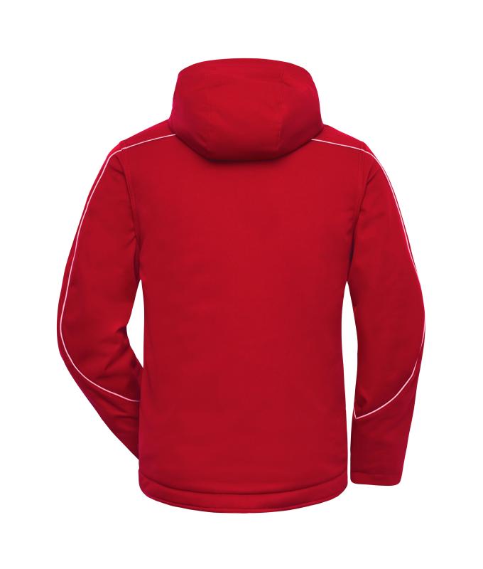 Unisex Workwear Softshell Padded Jacket - SOLID - Red 8726