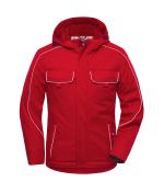 Unisex Workwear Softshell Padded Jacket - SOLID - Red 8726