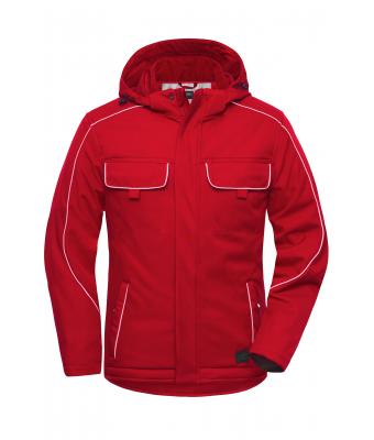 Unisex Workwear Softshell Padded Jacket - SOLID - Red 8726