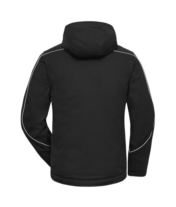 Unisex Workwear Softshell Padded Jacket - SOLID - Black 8726