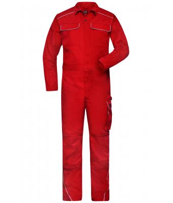 Unisex Work Overalls - SOLID - Red 8734