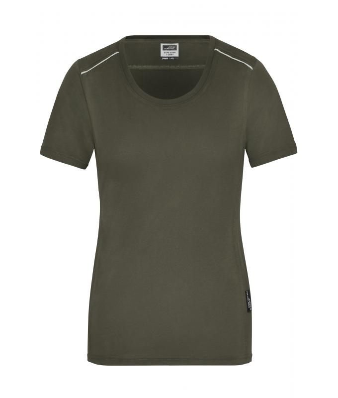 Damen Ladies' Workwear T-Shirt - SOLID - Olive 8711