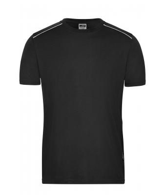 Men Men's Workwear T-Shirt - SOLID -   OCS Blended Black 8712