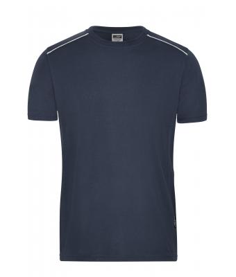 Men Men's Workwear T-Shirt - SOLID -   OCS Blended Navy 8712