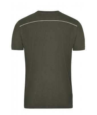Men Men's Workwear T-Shirt - SOLID -   OCS Blended Olive 8712