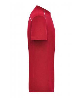 Men Men's Workwear T-Shirt - SOLID -   OCS Blended Red 8712
