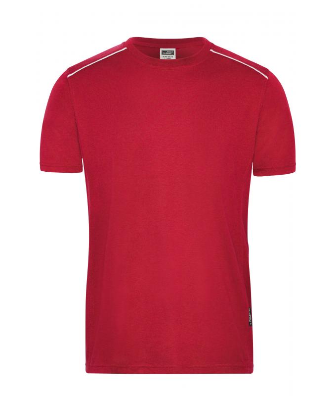 Herren Men's Workwear T-Shirt - SOLID - OCS Blended Red 8712