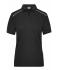 Damen Ladies' Workwear Polo - SOLID - Black 8709