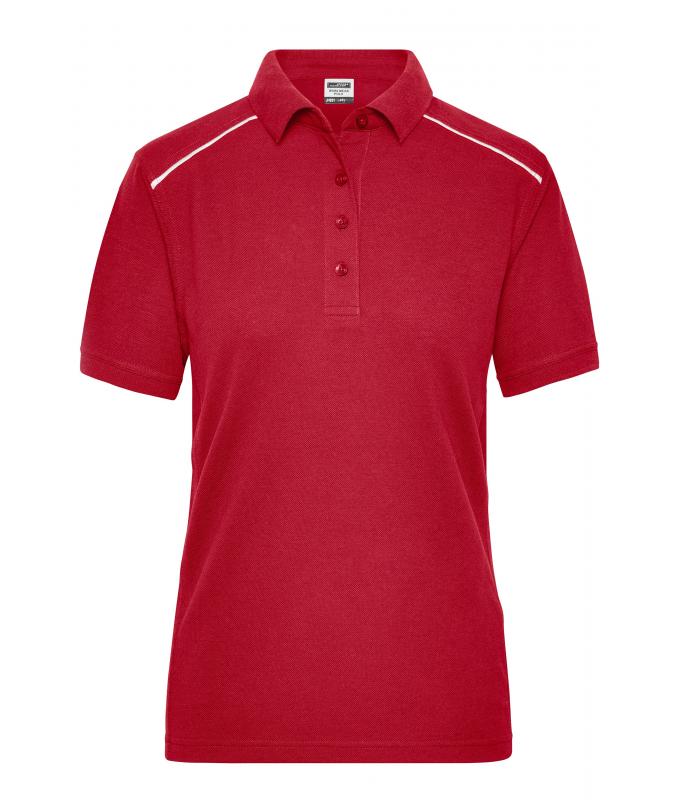 Damen Ladies' Workwear Polo - SOLID - Red 8709