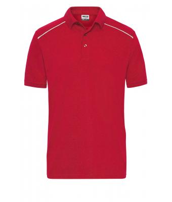 Men Men's  Workwear Polo - SOLID - Red 8710