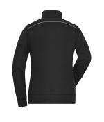 Ladies Ladies' Workwear Sweat Jacket - SOLID - Black 8727
