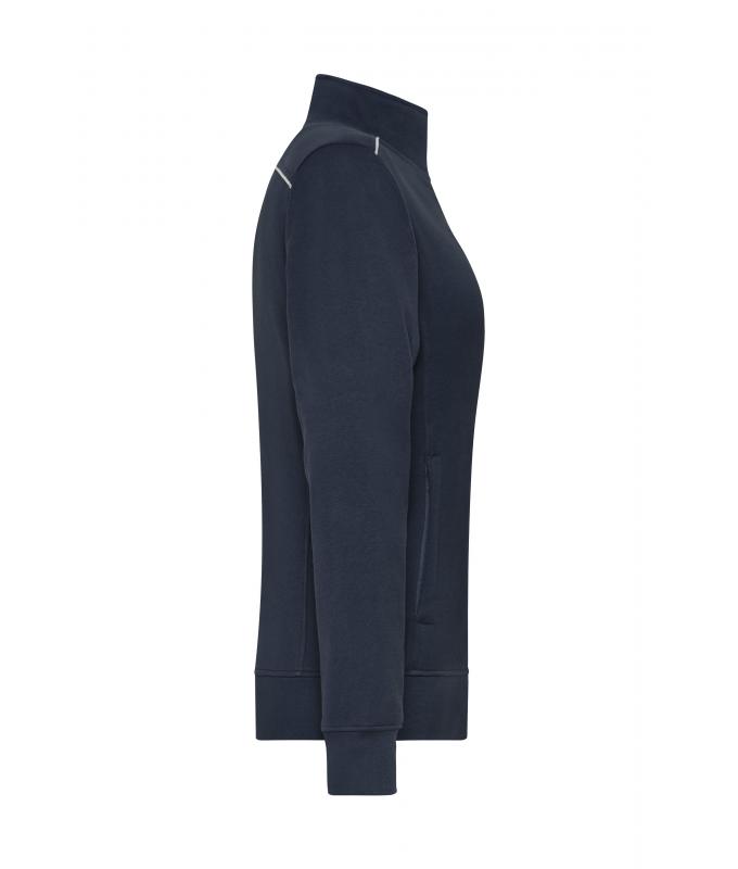 Damen Ladies' Workwear Sweat Jacket - SOLID - Navy 8727