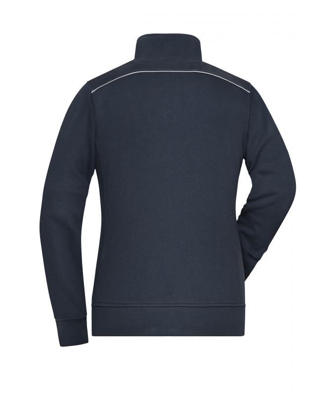 Damen Ladies' Workwear Sweat Jacket - SOLID - Navy 8727