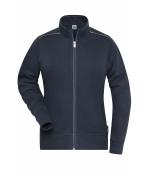 Damen Ladies' Workwear Sweat Jacket - SOLID - Navy 8727