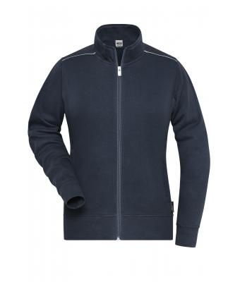 Damen Ladies' Workwear Sweat Jacket - SOLID - Navy 8727
