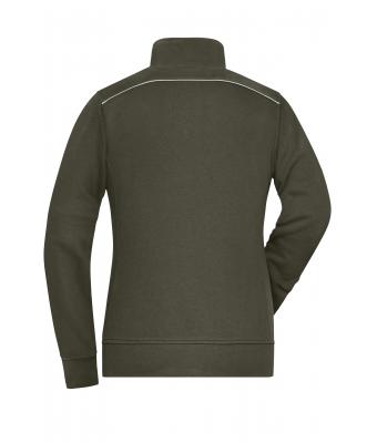 Ladies Ladies' Workwear Sweat Jacket - SOLID - Olive 8727