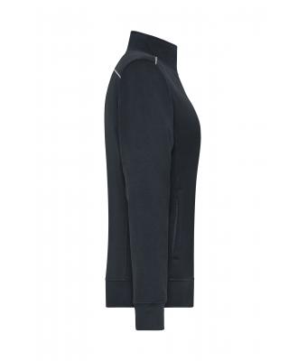 Damen Ladies' Workwear Sweat Jacket - SOLID - Carbon 8727