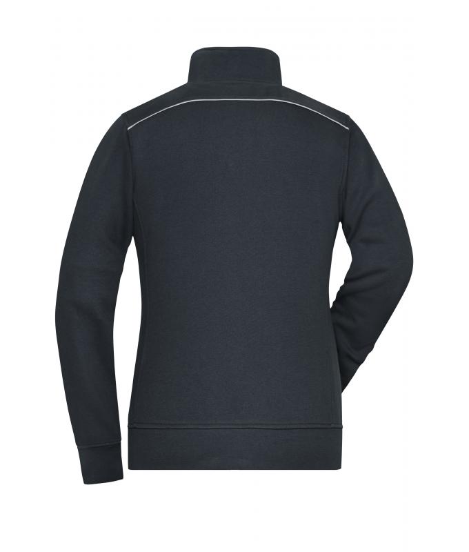 Damen Ladies' Workwear Sweat Jacket - SOLID - Carbon 8727