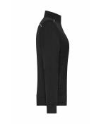 Damen Ladies' Workwear Sweat Jacket - SOLID - Black 8727