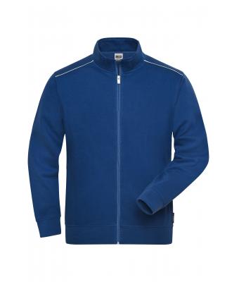 Herren Men's Workwear Sweat-Jacket - SOLID - Dark-royal 8728
