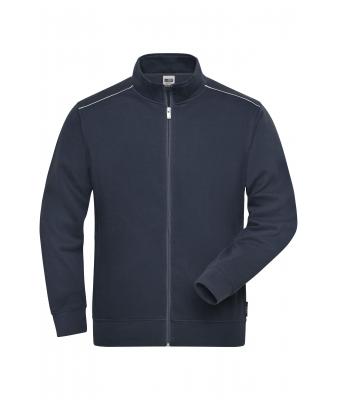 Men Men's Workwear Sweat-Jacket - SOLID - Navy 8728