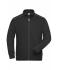 Herren Men's Workwear Sweat-Jacket - SOLID - Black 8728