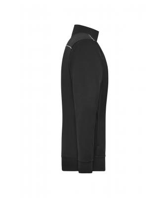 Unisex Workwear Sweat Jacket - SOLID - Black 8728