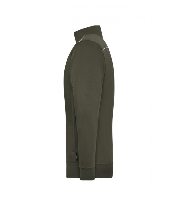 Unisex Workwear Sweat Jacket - SOLID - Olive 8728