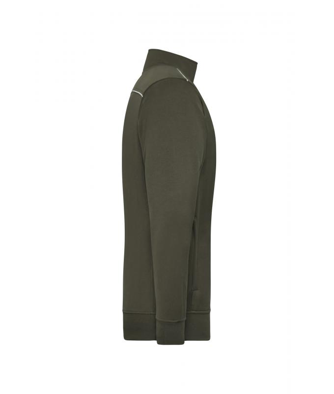 Unisex Workwear Sweat Jacket - SOLID - Olive 8728