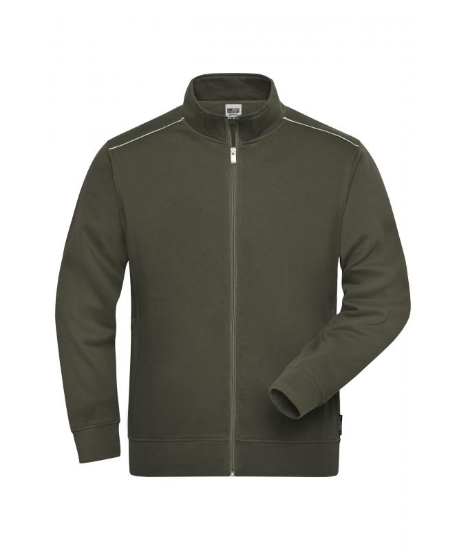 Unisex Workwear Sweat Jacket - SOLID - Olive 8728
