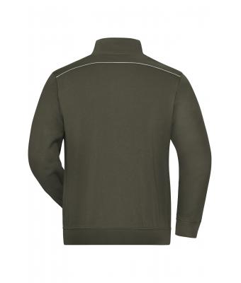 Unisex Workwear Sweat Jacket - SOLID - Olive 8728