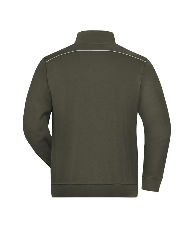 Unisex Workwear Sweat Jacket - SOLID - Olive 8728