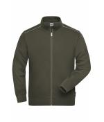 Unisex Workwear Sweat Jacket - SOLID - Olive 8728