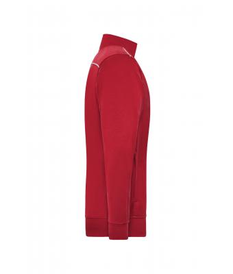 Unisex Workwear Sweat Jacket - SOLID - Red 8728