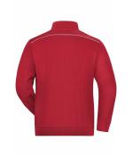 Unisex Workwear Sweat Jacket - SOLID - Red 8728