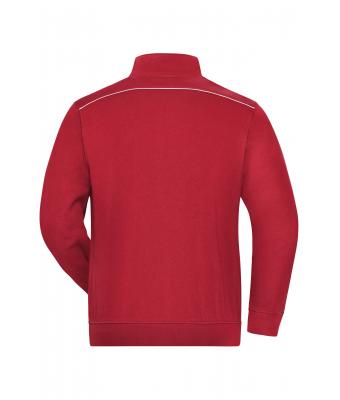 Unisex Workwear Sweat Jacket - SOLID - Red 8728