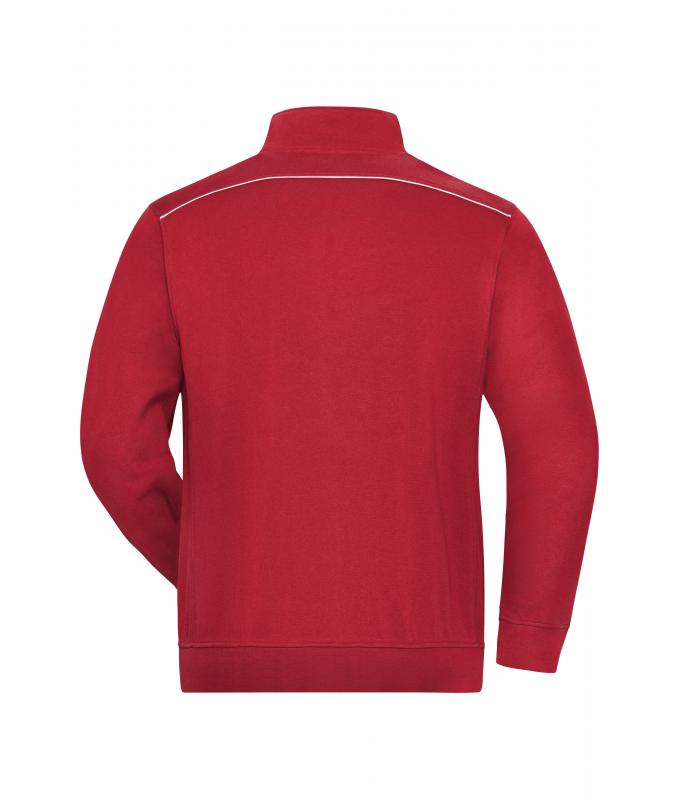 Unisex Workwear Sweat Jacket - SOLID - Red 8728