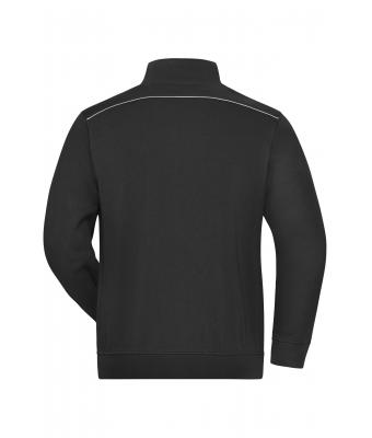 Unisex Workwear Sweat Jacket - SOLID - Black 8728
