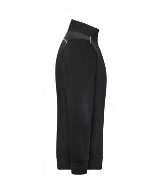 Unisex Workwear Half-Zip Sweat - SOLID - Black 8733