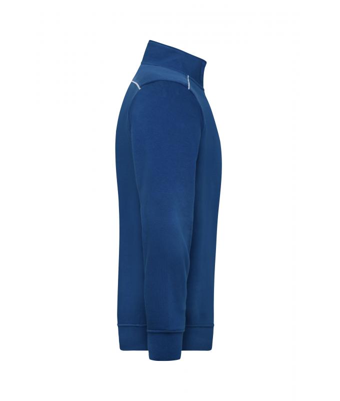 Unisex Workwear Half-Zip Sweat - SOLID - Dark-royal 8733