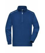 Unisex Workwear Half-Zip Sweat - SOLID - Dark-royal 8733