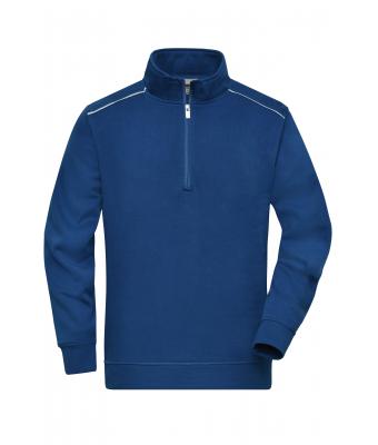 Unisex Workwear Half-Zip Sweat - SOLID - Dark-royal 8733