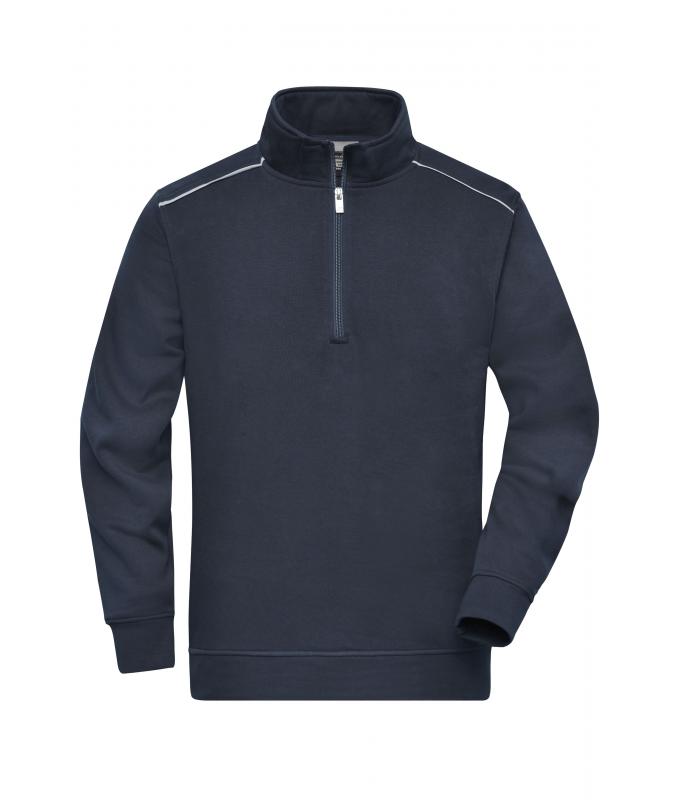 Unisex Workwear Half-Zip Sweat - SOLID - Navy 8733