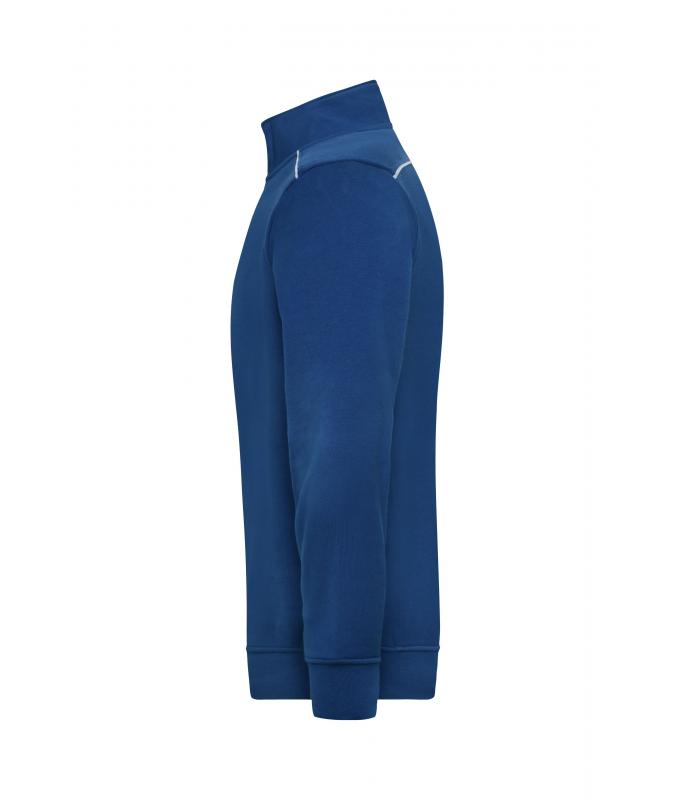 Unisex Workwear Half-Zip Sweat - SOLID - Dark-royal 8733