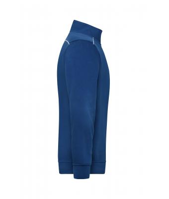 Unisex Workwear Half-Zip Sweat - SOLID - Dark-royal 8733