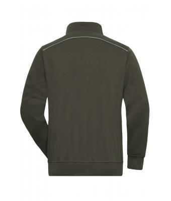 Unisex Workwear Half-Zip Sweat - SOLID - Olive 8733