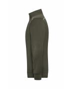 Unisex Workwear Half-Zip Sweat - SOLID - Olive 8733